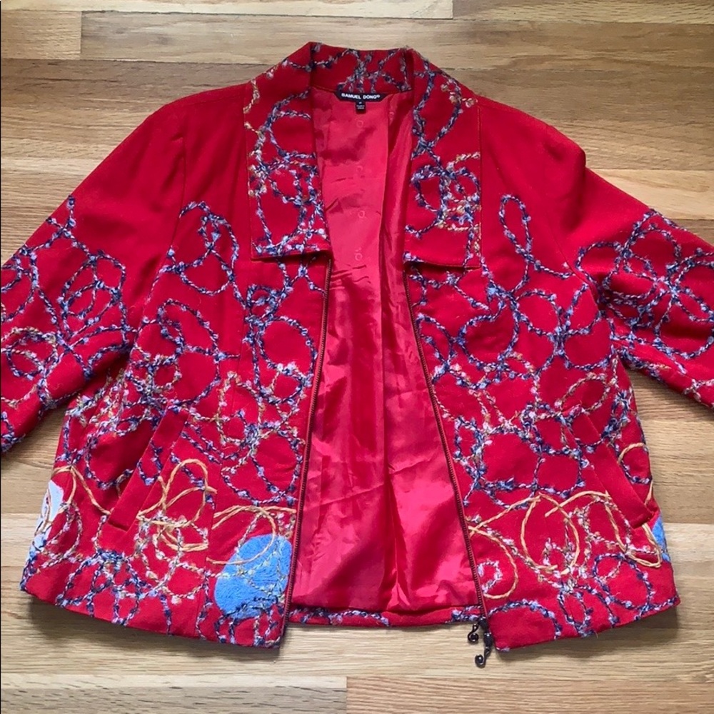 Samuel Dong red jacket